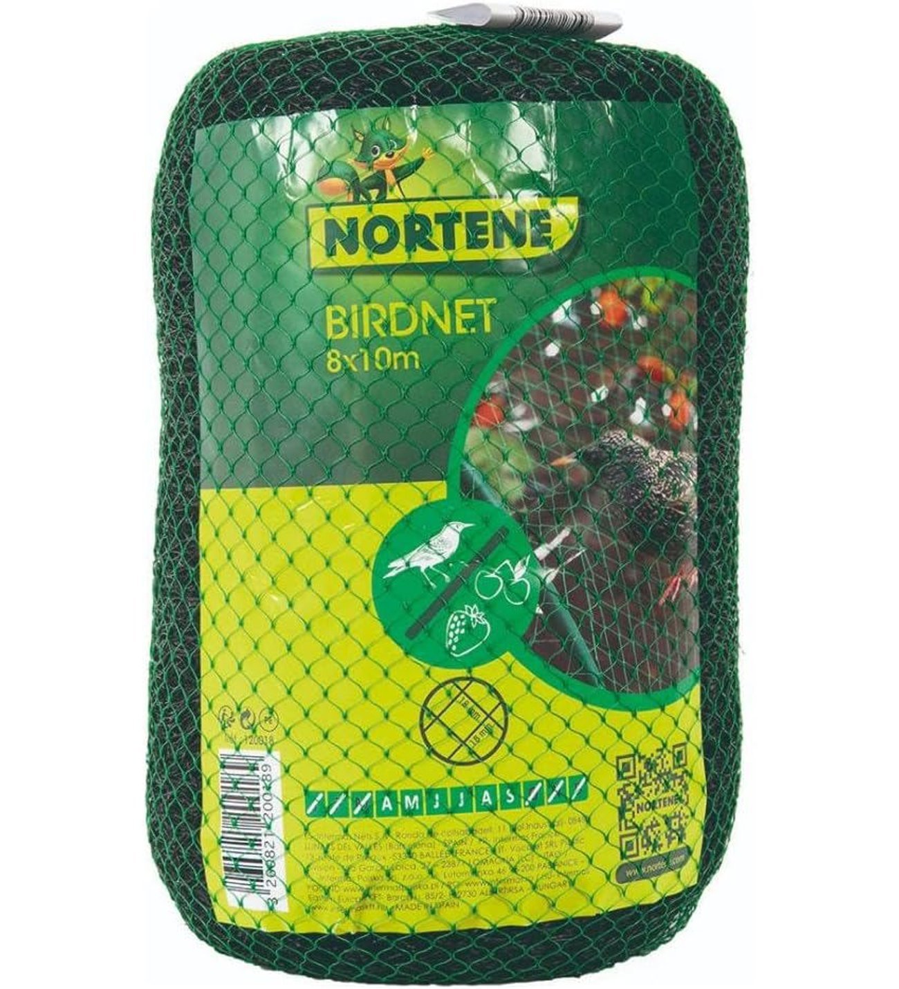 Intermas 120018 BIRDNET 8×10 m 18×18 mm UV Filtreli Kuştan Koruma Ağı Paketli (PP)